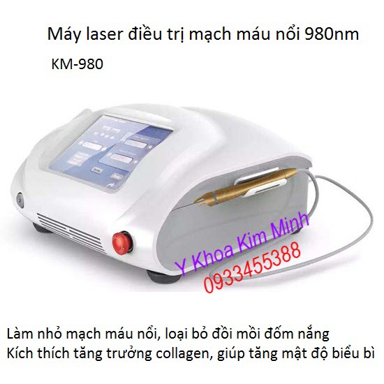 Máy laser điều trị mạch máu nổi 980nm