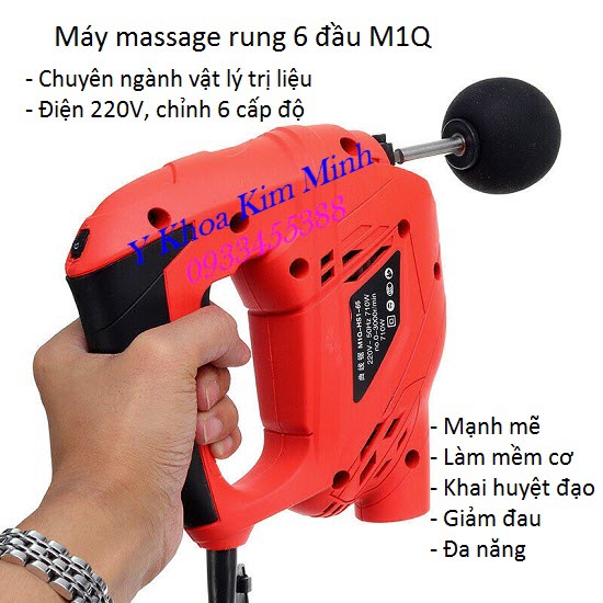 Máy massage rung 6 đầu trị liệu cơ khớp M1Q