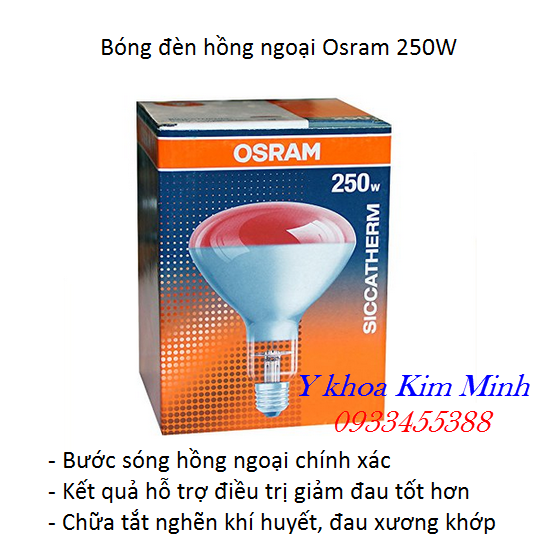 Bóng đèn hồng ngoại Osram 250W Germany