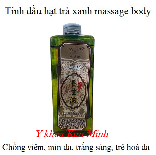 Tinh dầu hạt trà xanh massage body dùng cho spa 1000ml