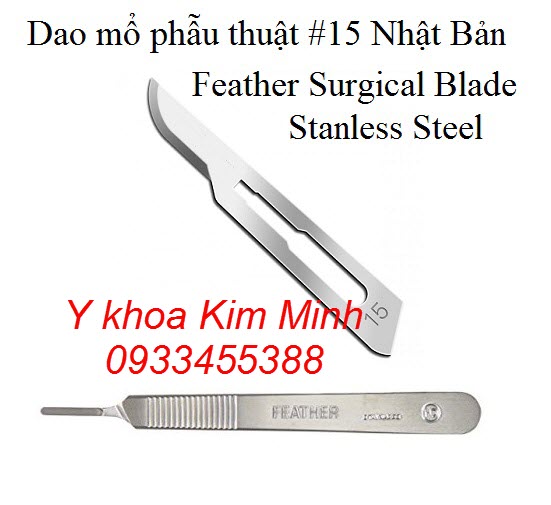 Dao mổ số 15 Feather Surgical Blade Nhật Bản