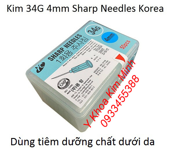 Kim 34G 4mm Sharp Needles Hàn Quốc