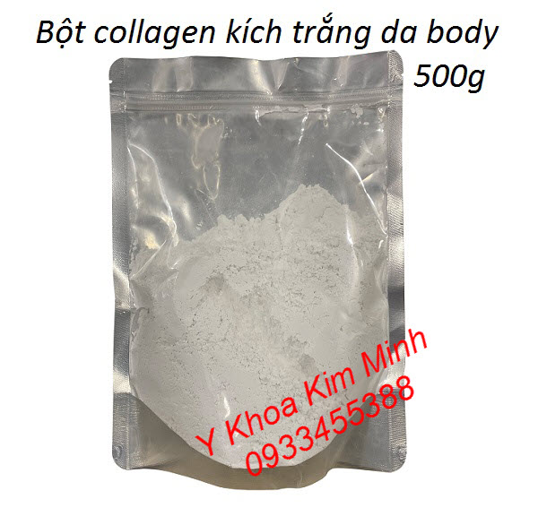 Bột collagen kích trắng da body 500g