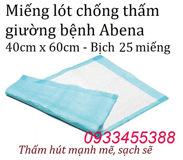 Miếng lót giường y tế Abena 40 x 60cm