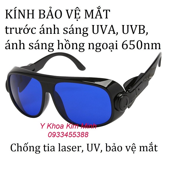 Kính bảo vệ mắt chống tia UVA, UVB, Led, Hồng ngoại