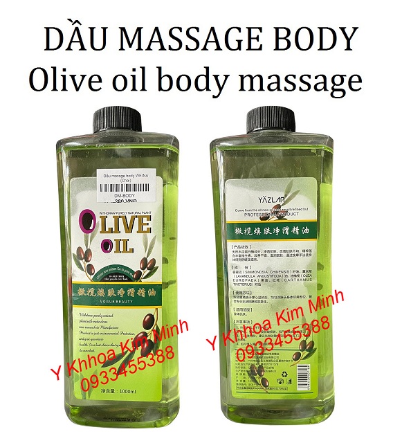 Olive Oil tinh dầu masage body 1000ml