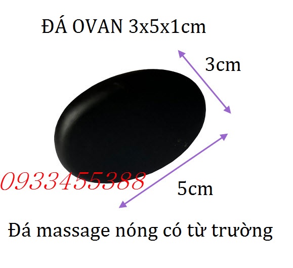Đá ovan 3x5x1cm Việt Nam