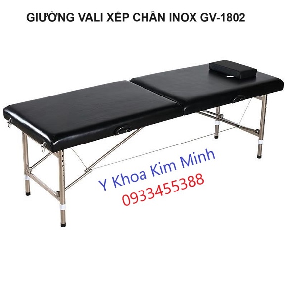 Giường vali xếp chân inox GV-1802