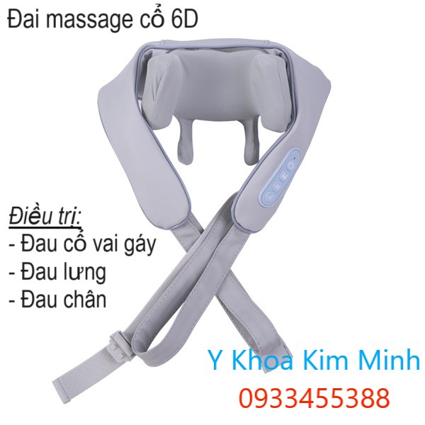 Đai massage cổ trị liệu giảm đau 6D