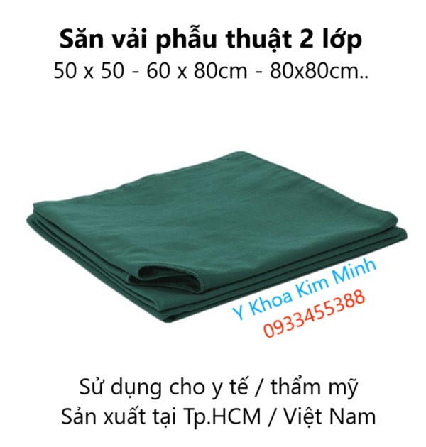 Săng vải 2 lớp 60 x 60cm, 60 x 80cm, 80 x 80cm