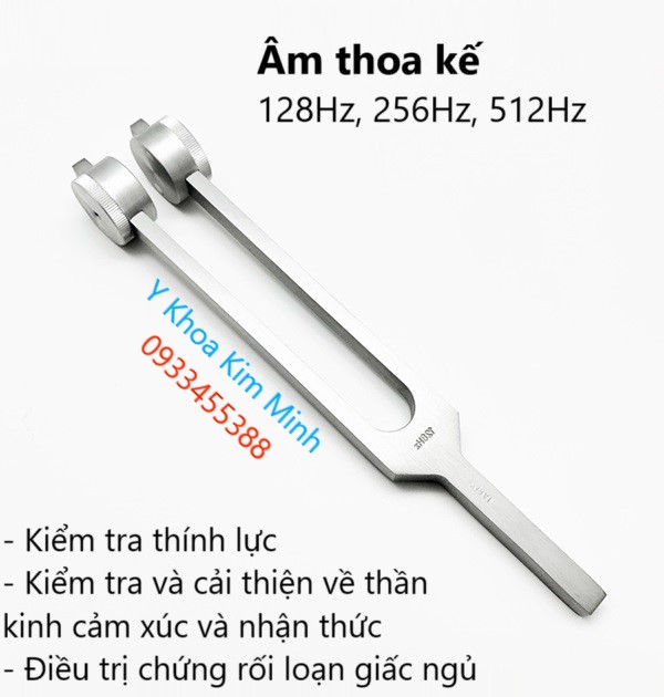 Âm thoa kế 128Hz 256Hz 512Hz