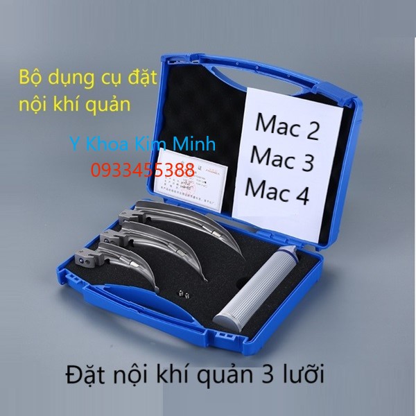 Bộ dụng cụ đặt khí quản 3 lưỡi