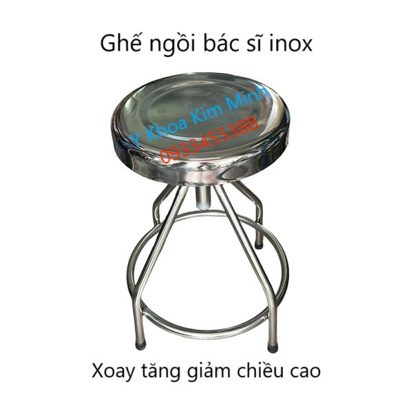 Ghế ngồi bác sĩ inox