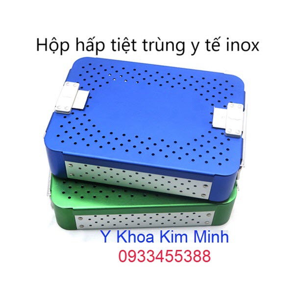 Hộp hấp tiệt trùng y tế inox