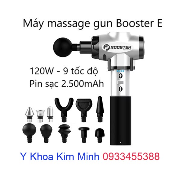 Máy massage gun Booster E 9 tốc độ