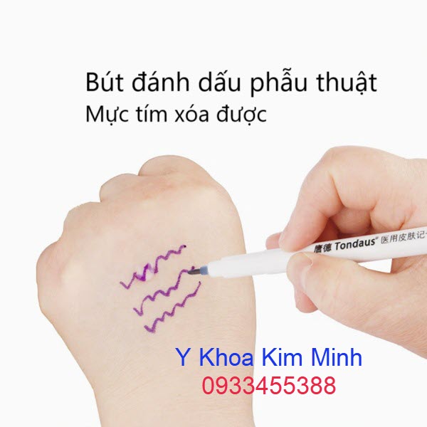 Bút đánh dấu phẫu thuật mực tím