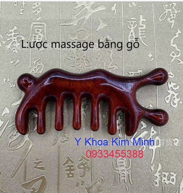 Lược massage gỗ