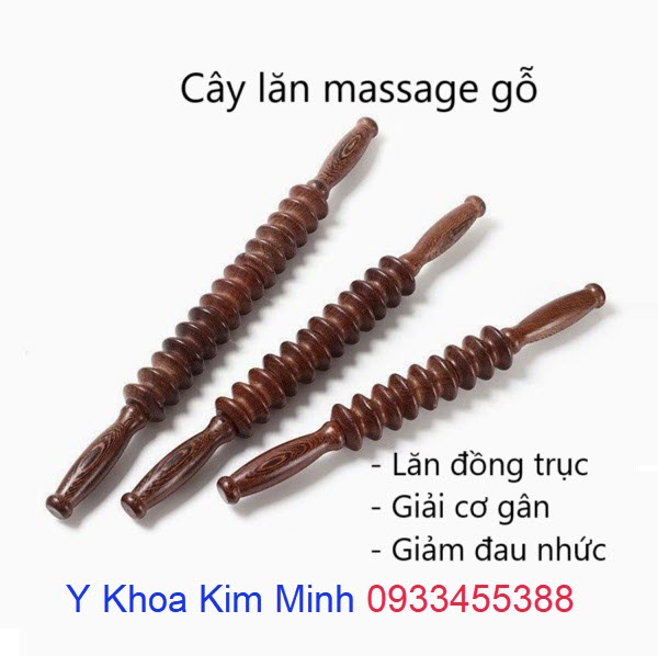 Cây lăn massage gỗ