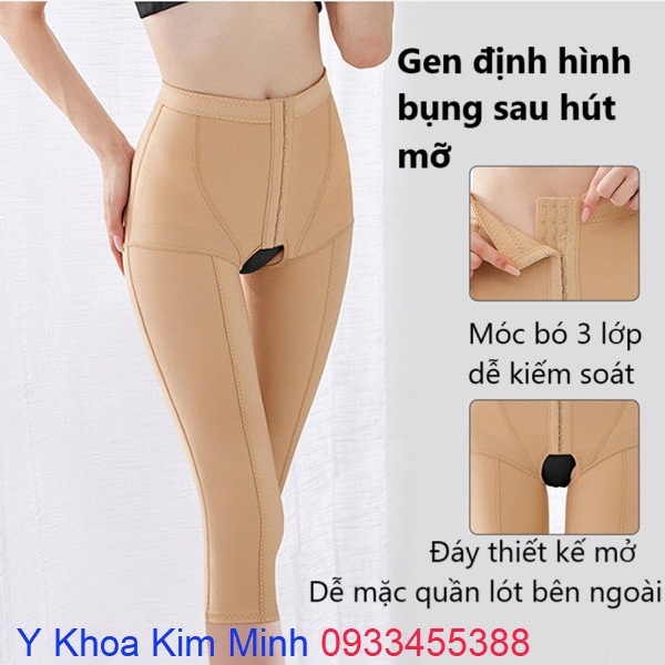 Gen định hình bụng sau hút mỡ