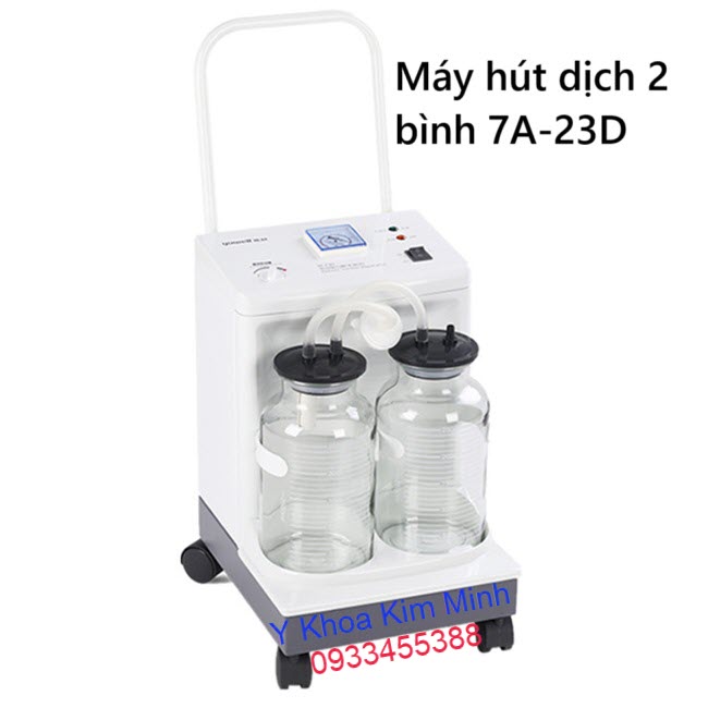 Máy hút dịch 2 bình Yuwell 7A-23D