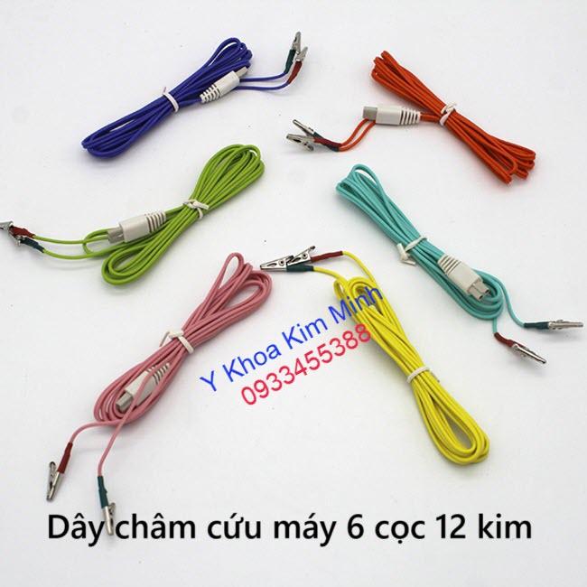 Dây châm cứu máy 6 cọc 12 kim KWD-808I