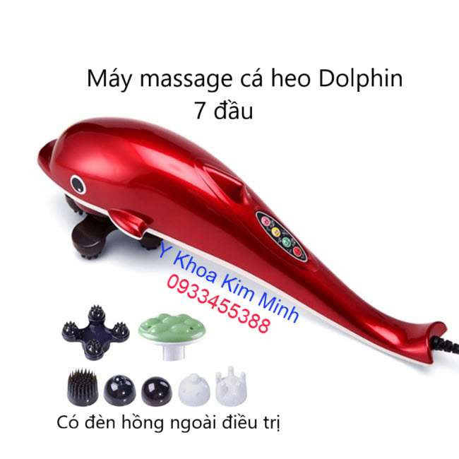 Máy massage cá heo Dolphin 7 đầu đèn hồng ngoại