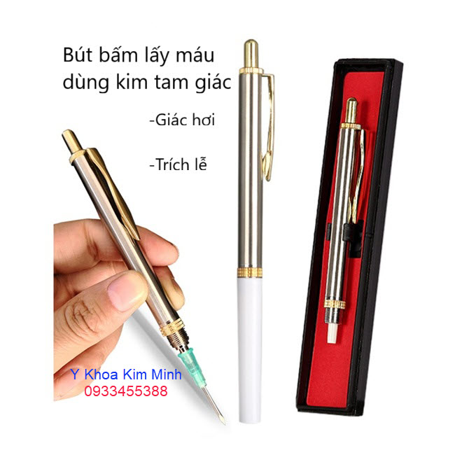Bút bấm lấy máu dùng kim tam giác
