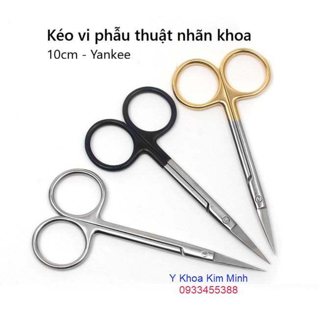 Kéo vi phẫu nhãn khoa 10cm Yankee