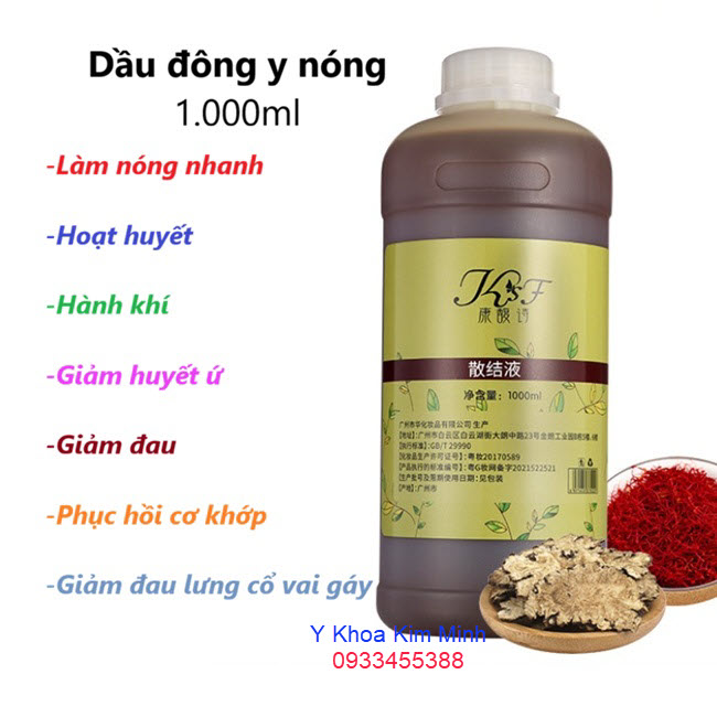 Dầu đông y nóng 1000ml