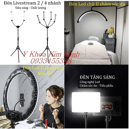 Đèn lup led, đèn Livestream, đèn led spa thẩm mỹ bán ở Y Khoa Kim Minh