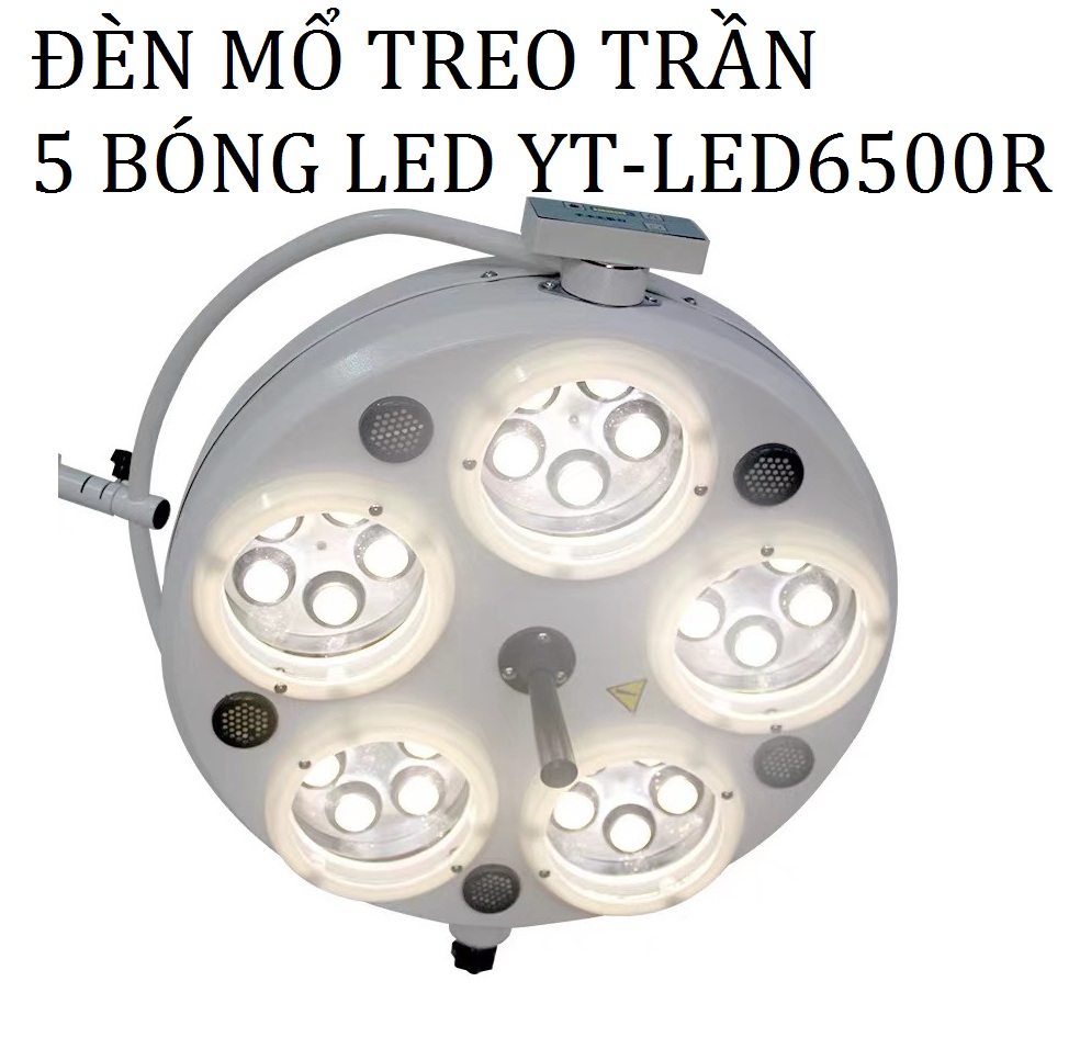 Đèn mổ phẫu thuật treo trần 5 bóng Led YT-LED6500R bán giá sỉ có bảo hành