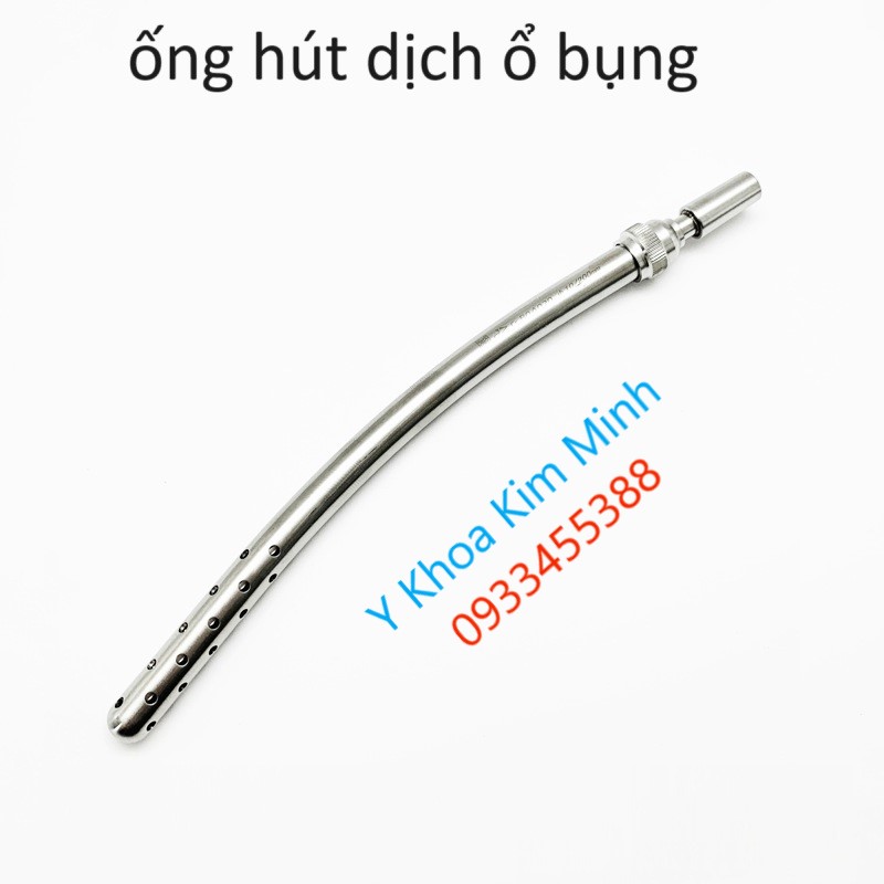 Ống hút dịch inox dùng trong phẫu thuật hở, phẫu thuật ổ bụng