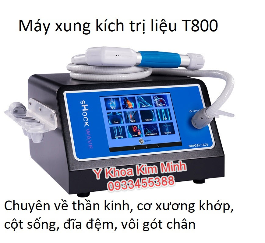 Máy xung kích trị liệu T800 bán tại Y Khoa Kim Minh