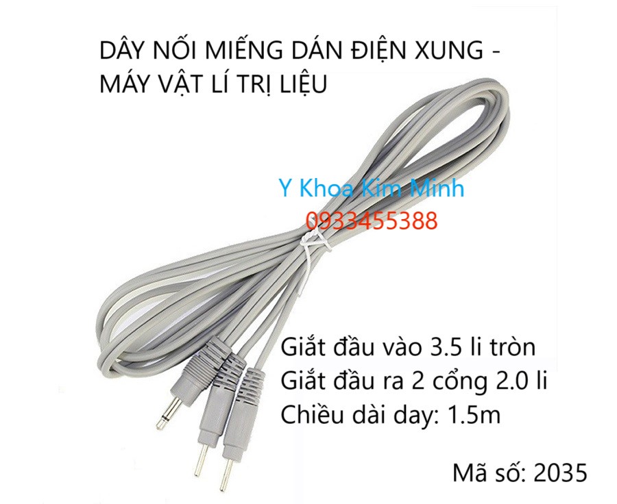 2035 day cắm máy vật lý trị liệu với miếng dán điện xung EMS