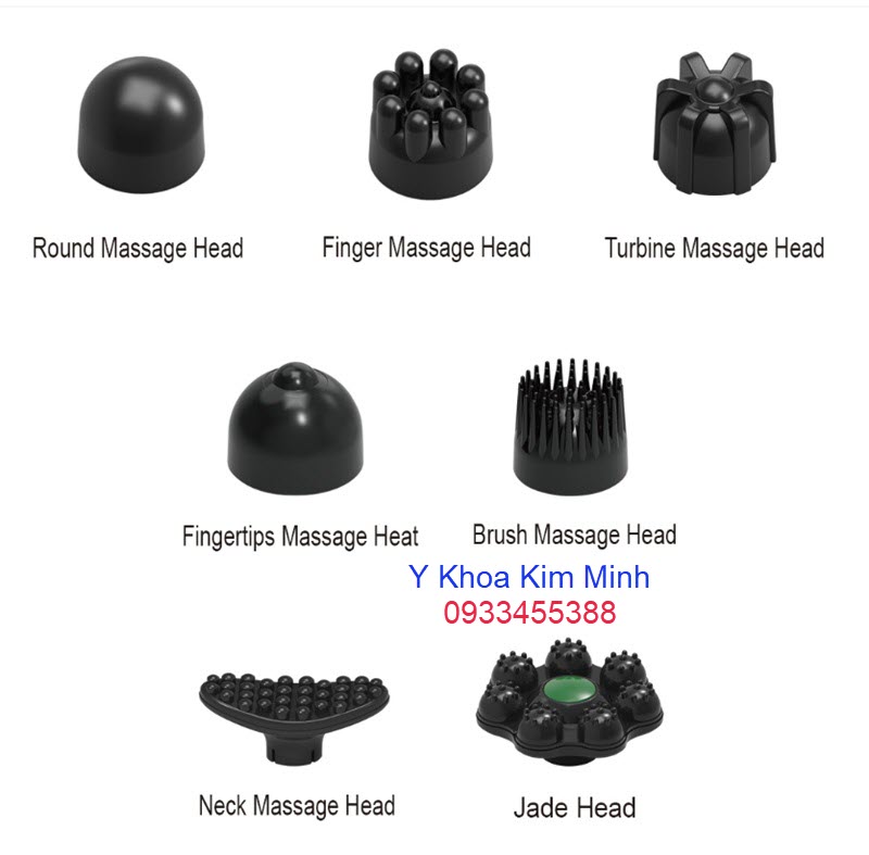 7 đầu massage điều trị của máy PL617DC3 giảm đau nhức toàn thân