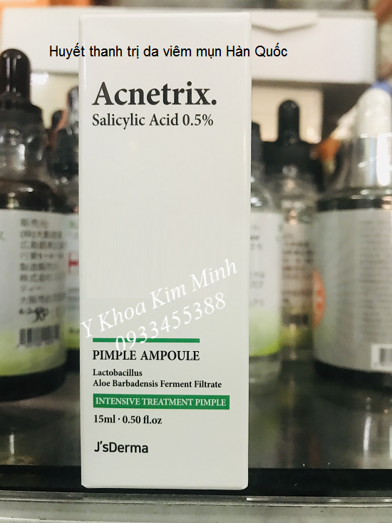 Acnetrix Ampoule Salicylic 0.5% - Y Khoa Kim Minh Acnetrix Salicylis Acid 0.5% Pimple Ampoule Korea 15ml - Y khoa Kim Minh 0933455388