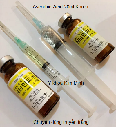 Ascorbic Acid 20ml Hàn Quốc kết hợp tảo xoắn phi kim tái tạo da - Y khoa Kim Minh