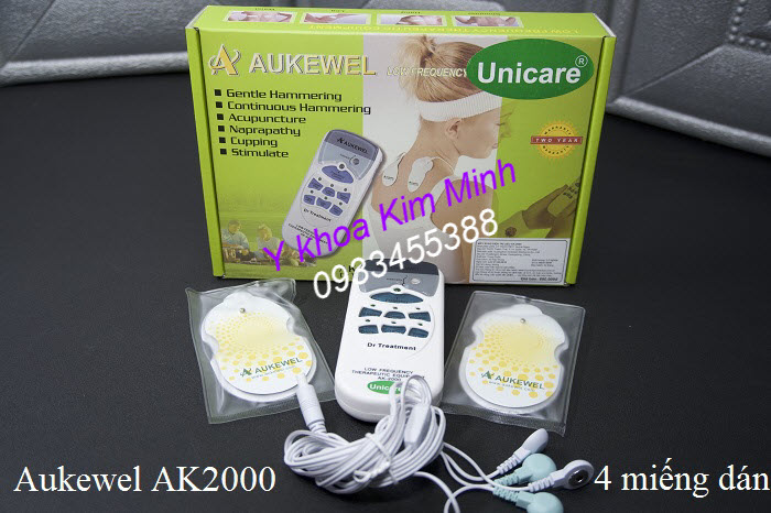 Máy xung điện Aukewel AK2000 Dr Treatment 4 miếng dán - Y khoa Kim Minh