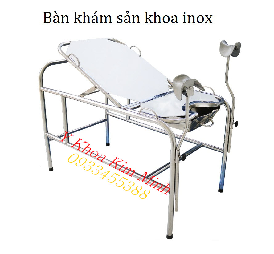 Bàn khám sản khoa y tế inox Viêt Nam bán ở Kim Minh