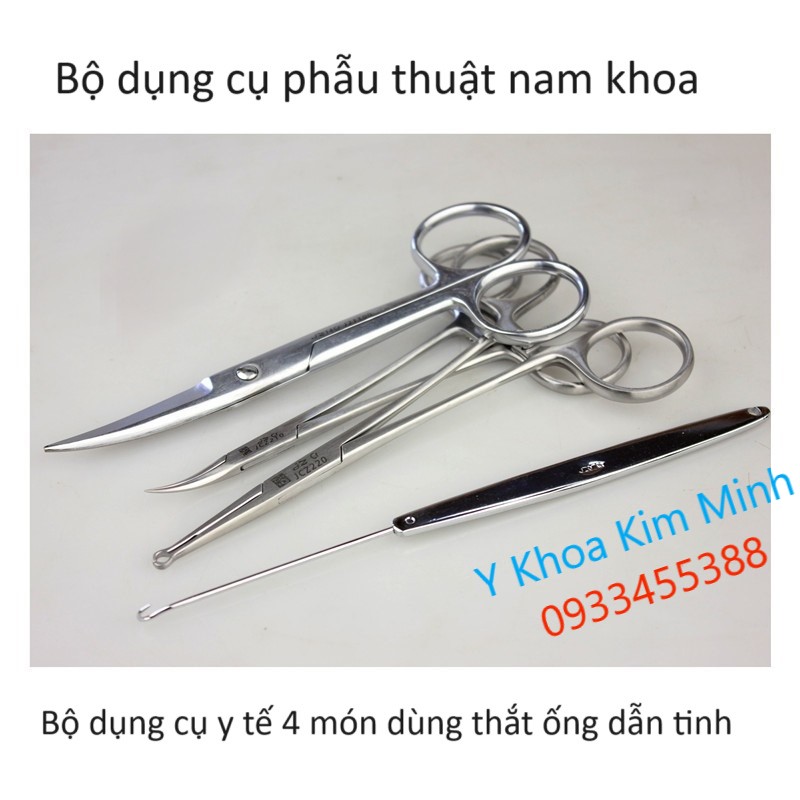 Bộ dụng cụ y tế chuyên dùng phẫu thuật nam khoa, dụng cụ thắt ống dẫn tinh