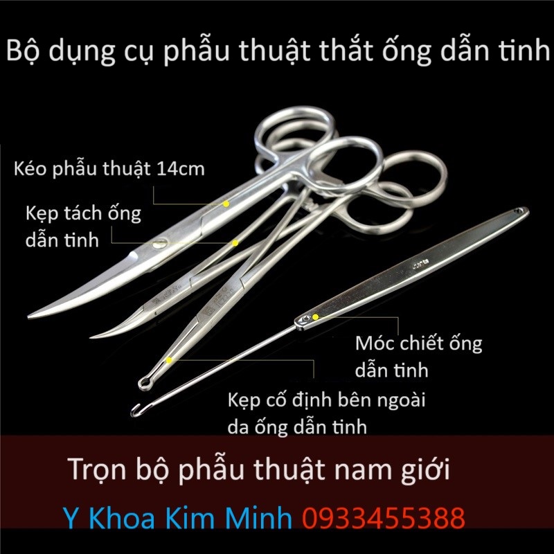 Bộ dụng cụ phẫu thuật thắt ống dẫn tinh nam giới