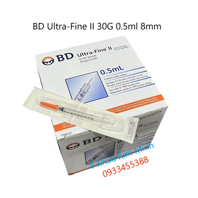 Kim Ultra-Fine II 30G 0.5ml của BD Mỹ bán ở Y khoa Kim Minh