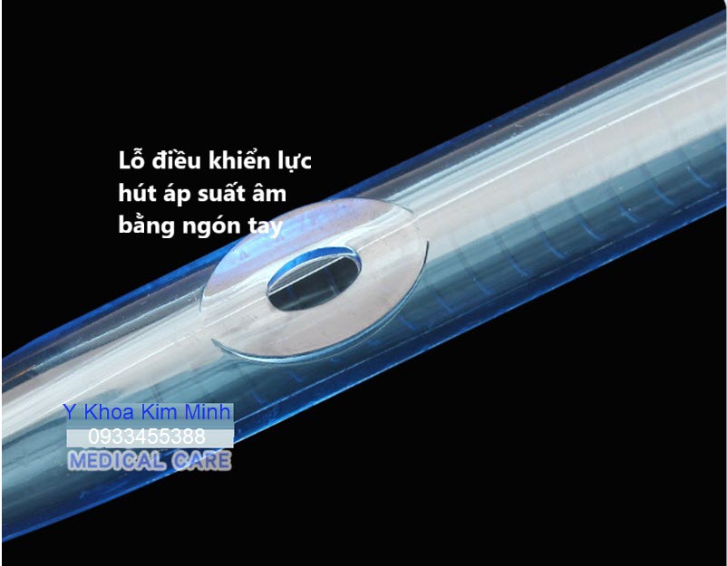 Thân bàn chải có lỗ, điều kiển hút lực áp suất âm để đưa dịch ra ngoài bằng máy hút dịch, điều khiển bằng ngón tay ấn giữ hoặc nhả ra