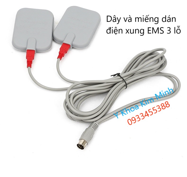 Bán dây điện xung, miếng dán xung điện EMS 3 lỗ