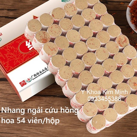 Nhang ngải cứu hồng hoa điếu ngắn 54 viên bán ở TpHCM