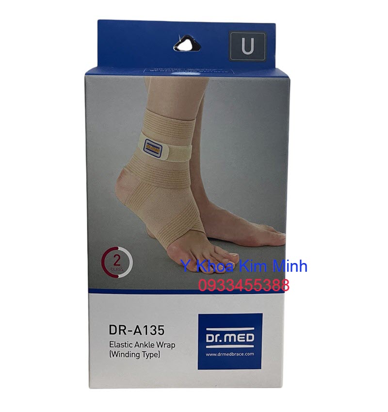 Elastic Ankle Wrap, băng cố định mắt cá chân, đai bó cổ chân Dr Med Hàn Quốc