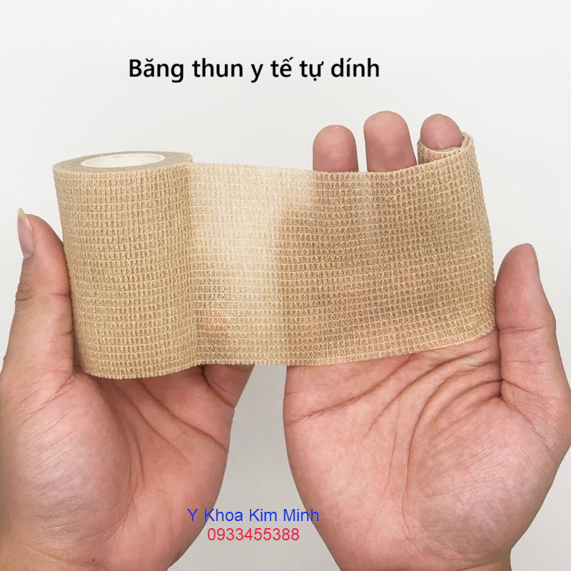 Băng thun y tế tự dính dùng cố định băng bó vết thương