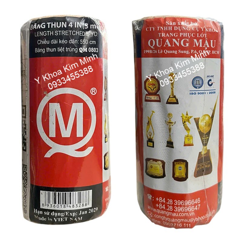 Băng thun y tế 3 móc QM