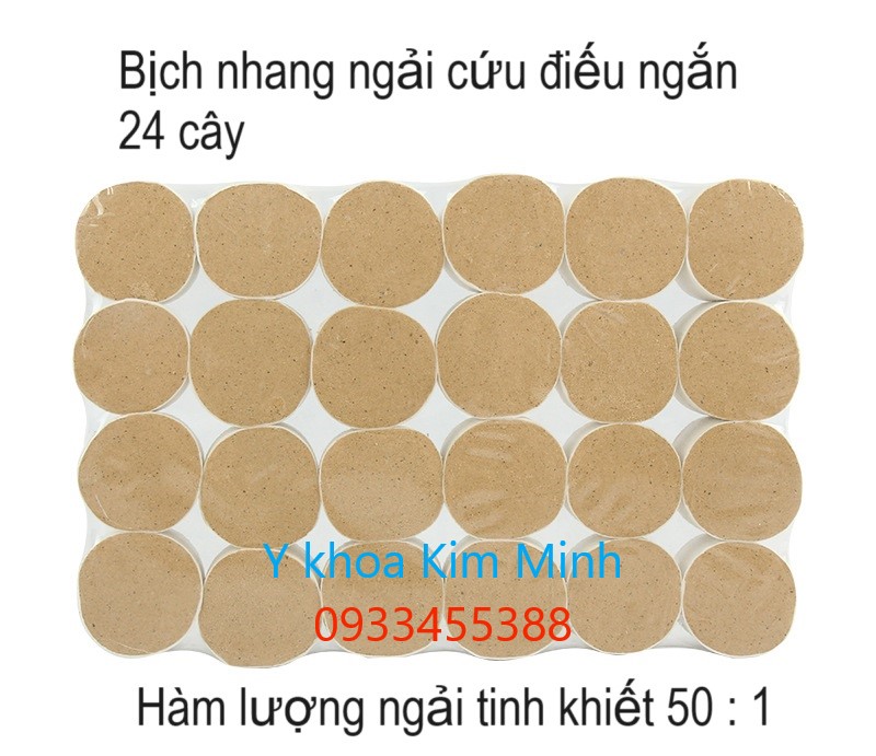 Bịch nhang ngải cứu điếu ngắn 24 cây bán ở Y Khoa Kim Minh