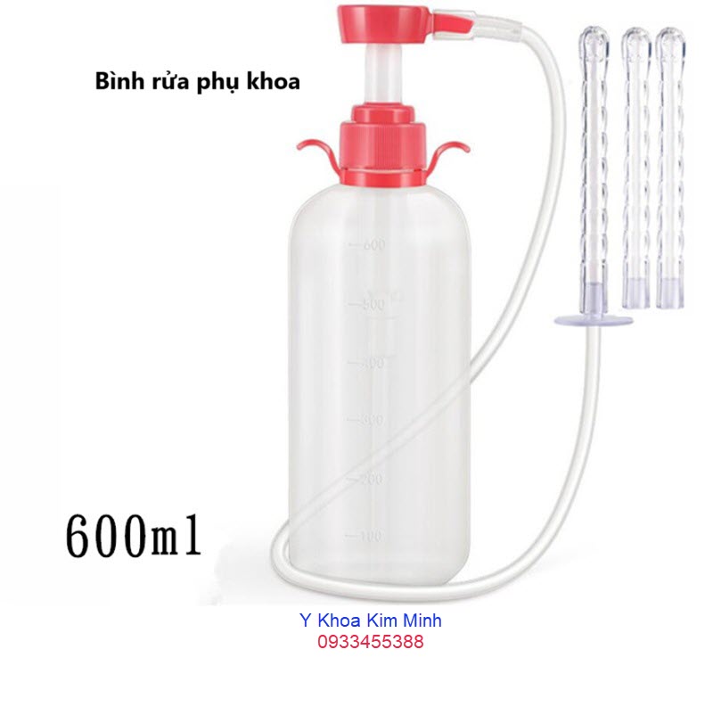 Bình rửa vệ sinh bệnh phụ khoa có vòi 600ml